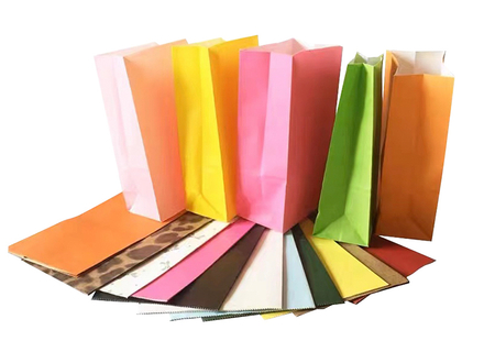 Multicolor paper packaging bags