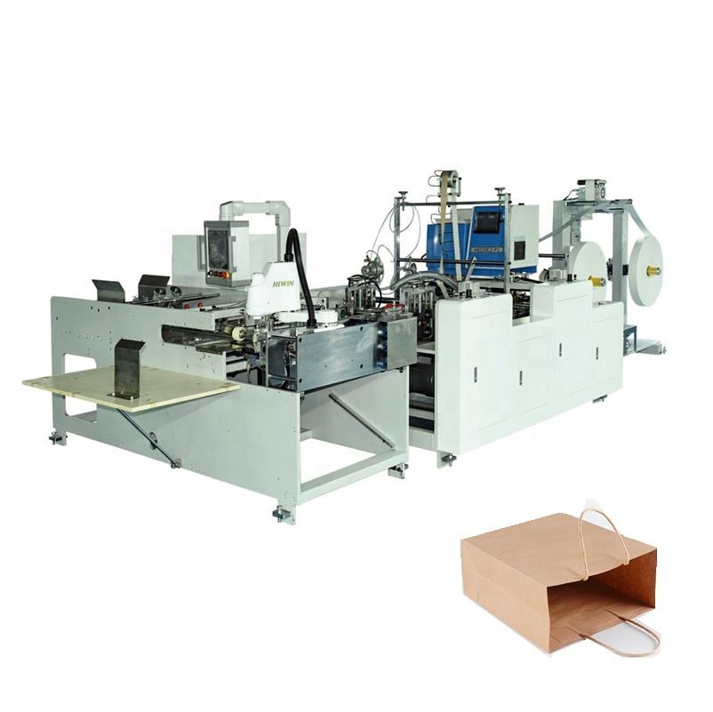 Automatic Paper Bag Flat/Rope Handle Making Pasting Machine