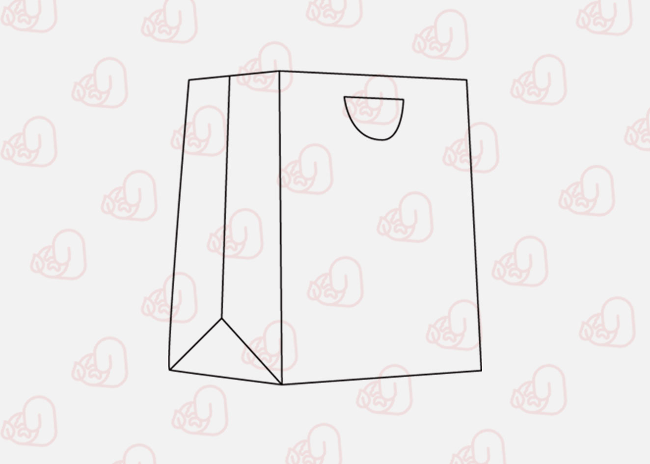 Paper-Bag-With-D-Cut-Models