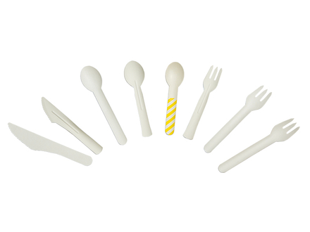 Paper cutlery and spoon