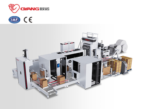 OYANG Machinery Smart17 260S AIA Intelligent Automation Paper Bag Production Shopping Paper Bag Making Machine 