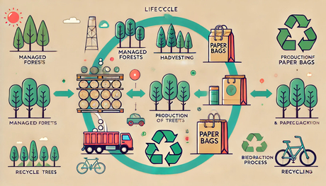 lifecycle of paper bags from managed forests to production and back to planting.jpg